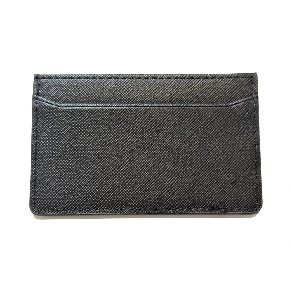 NBA Los Angeles Lakers Black Saffiano Slim Card Holder Wallet Minimalist Case